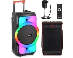 Pyle Bluetooth Party Speaker – 160 Watt - Krachtige Draagbare Speaker met True Wireless Stereo - Inclusief Draagtas