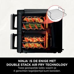 Verticale Friteuse met Dubbele Lades en 6 Kookfuncties, 7,6 Liter Inhoud, Energiesparend Design — thumbnail 5