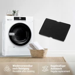 OIMG Set van 6 filters - geschikt voor wasdrogers voor Beko Grundig Blomberg ElektraBregenz Filter - 240 x 155 x 11 mm - Droger basisfilter - sponsfiltermat - condensdroger pluizenfilter schuimfilter spons - Pluisfilter voor condensdroger — thumbnail 5
