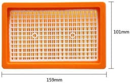 Verpakking van 2 vervangende filters voor Kärcher WD4 WD5 WD6 MV4 MV5 MV6 stofzuiger- geplooid en plat — thumbnail 3