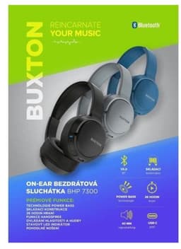 Draadloze on-ear hoofdtelefoon - Buxton - BHP 7300 ZWART — thumbnail 3
