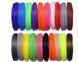 PLA Filament 1.75mm - 20 kleuren 200 meters - 3D Pen Filament - 3D Pen vullingen - 3D Pen navulling - 3D Filament