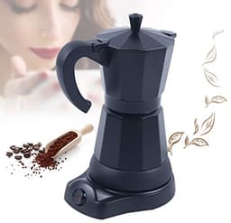 Elektrisch Koffiezetapparaat 300 ml - Aluminium Mokka en Espresso Kan — thumbnail 1