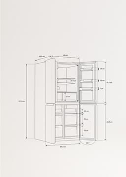 CREATE - Koelkast 4 deuren 503L met Care+ - FRIDGE STUDIO CROSS DOOR 503 — thumbnail 3
