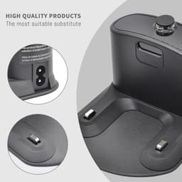 JeiibrZui Basis Met Twee Gaten - Roomba Oplaadstation - Compatibel Met Irobot Serie 500 Tot En Met 900 En E-Serie - 1 Stuks - Zwarte Onderdelen Voor Robotstofzuiger — thumbnail 2