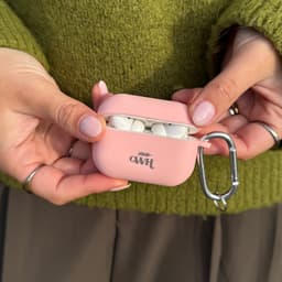xoxo Wildhearts siliconen hoesje geschikt voor AirPods Pro (2) - Silicone Case (Roze) - Beschermhoes met clip - Optimale bescherming - Roze — thumbnail 4