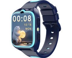 Blackview Z30 - Smartwatch - Kindersmartwatch 1 - 1,75 inch IPS-scherm - 4G - IP68 waterdicht - GPS - 800 mAh - Bluetooth 5.3 - Blauw