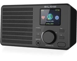 BLOW RI1 Internet Radio - WiFi & Bluetooth - LCD Display - AUX 3.5mm - Zwart