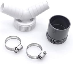 2 tot 1 afvoerafvoerslangaansluiting voor vaatwasser en wasmachine - 2-weg Y-splitter afvoerbuis verbindingsadapter - voor wasmachine en condensator droger - 1 stuks — thumbnail 3