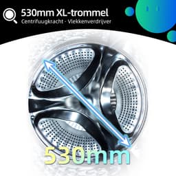 CHiQ CW07123863AX - Wasmachine - 7 KG - Space Pro - 16 programma's - AI Smart - Stoomwassen & Quick Wash - 12 jaar garantie op motor - A — thumbnail 10