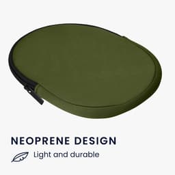 kwmobile hoes geschikt voor Anker Soundcore Q20i - 20 x 16 cm - Beschermhoes voor headset in olijfgroen - Van neopreen — thumbnail 6