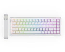 EPOMAKER HE68 Lite - Hall Effect - 8000hz - Magnetisch Toetsenbord - RGB - 65% - QWERTY - Gaming Keyboard - Clear Mag Switch - Wit