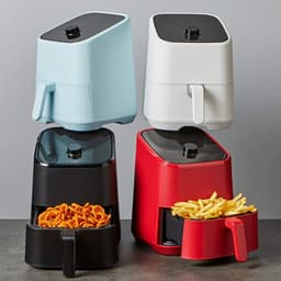 SCH® Mini airfryer - Airfryer - Airfryer klein - Wit - 22cm x 28cm x 27cm — thumbnail 6