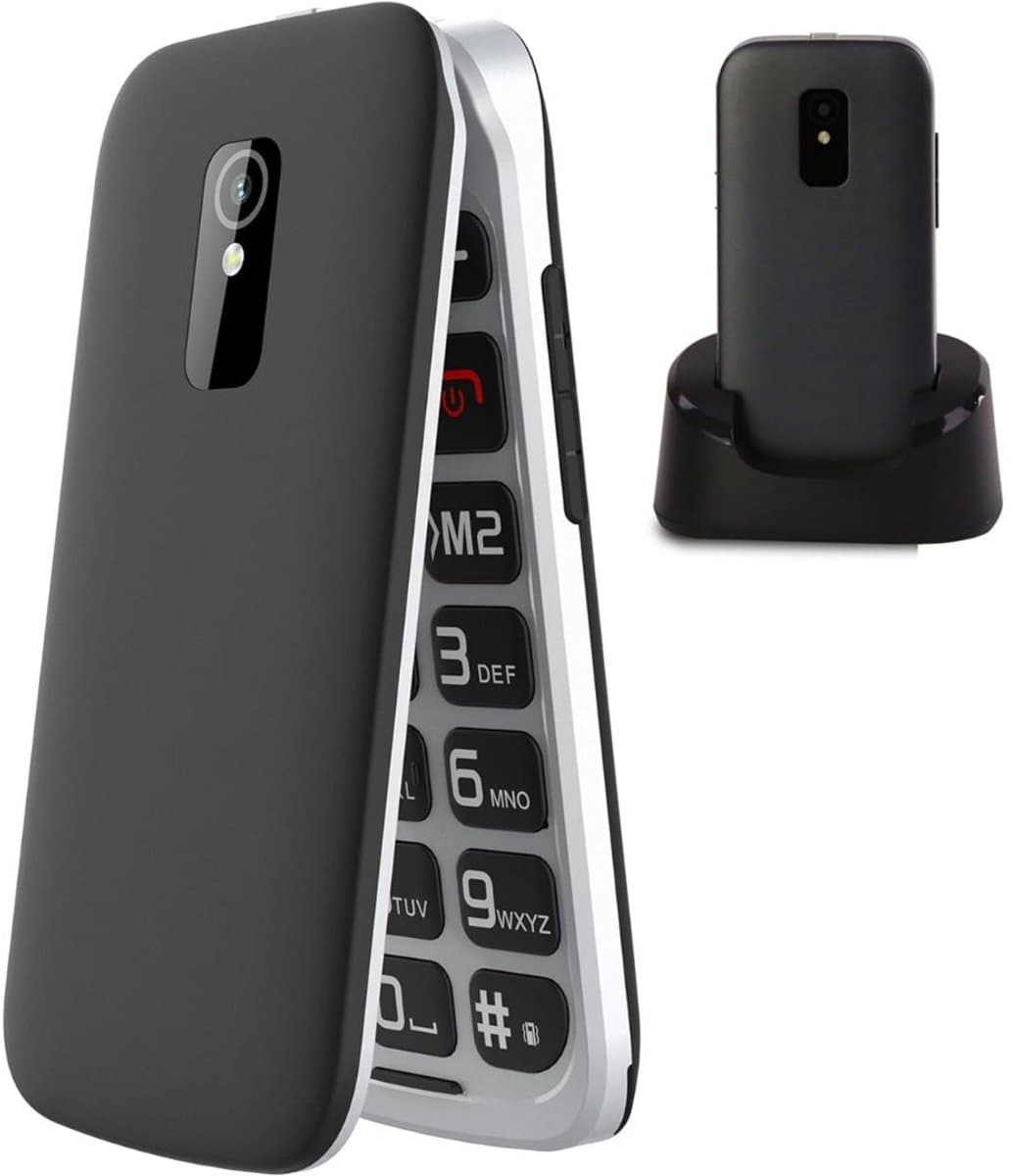 DailySupplies® Senioren Mobiele Telefoon 4g - Senioren GSM - Zwart — afbeelding 1