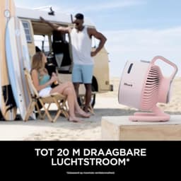Krachtige Draagbare Ventilator met Verneveling - Geschikt voor Binnen en Buiten, Stil, Draadloos en Lichtgewicht, Tot 20 Meter Luchtstroom — thumbnail 1
