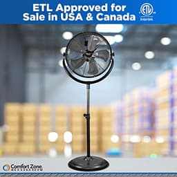 Industriële Ventilator met 3 Snelheden en Verstelbare Helling - 50,8 cm — thumbnail 3