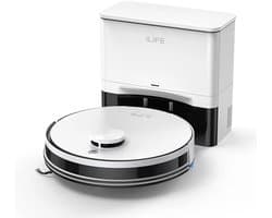 Ilife A30 Pro - Robotstofzuiger met dweilfunctie - 5000 Pa - 60 Dagen autonoom legen en laden - 180 min looptijd - Objectdetectie - Multi-floor mapping