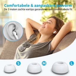 ZAYNIK® G6 Pro Draadloze oordopjes -In Ear oordopjes - Met Active Noise Cancelling - Bluetooth 6.0 - Extra Dopjes - Perfect voor bellen en muziek luisteren - Touch control — thumbnail 3