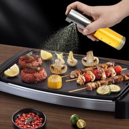 Spuitfles voor koken - Spuitfles voor olijfolie - Spuitfles voor keukenolie - Spuitfles voor azijn en olie voor airfryer - Keukengerei - Met maatverdeling - Geschikt voor bakken, salades, grillen en airfryen - Transparant — thumbnail 5