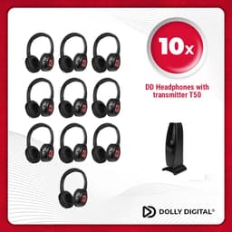Silent Disco. Draadloze Oplaadbare Koptelefoons voor groepen | Origineel Dolly Digital® | Complete Set | Silent Disco — thumbnail 1