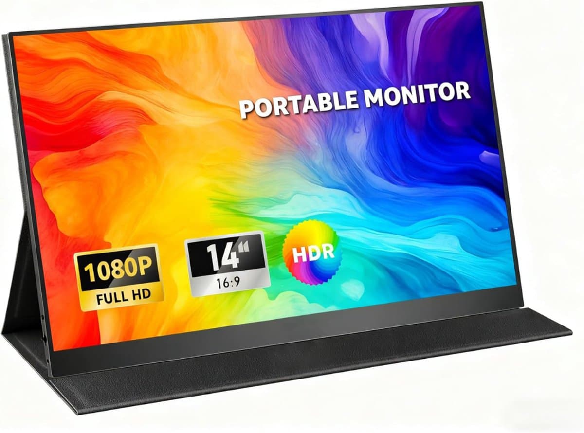 DailySupplies® Portable Monitor - Draagbare Scherm - Gaming - Full HD - Zwart — afbeelding 1
