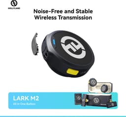 Hollyland Lark M2 Wireless Microphone for iPhone/Camera/Android/PC, 48kHz/24-bit High Fidelity Audio, 300m Range, Noise Cancelling, 40h Use, YouTube, Vlog, Streaming (2TX + 3RX + Charging Case) — thumbnail 4