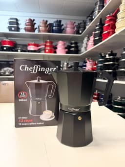 Cheffinger Koffie Percolator - Zwart - 12 Kopjes - Inductie — thumbnail 4