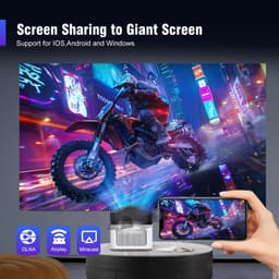 Beamer – Mini Beamer – Projector – Smart Projector – Ultra Short Throw – Native 1080P Full HD – Android 11 Met WiFi 6 & Elektronische Focus — thumbnail 2