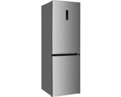 Wiggo WR‑CD18NFB(X) – Koel‑Vriescombinatie – 323 L – No Frost – 2 Deuren – 39 dB – Energieklasse B – 5 Jaar Garantie – Roestvrijstaal