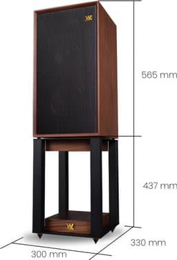 Wharfedale Linton Speakers met Luidspreker standaard - Hifi Stereo Set - Luidspreker Boxen - 3-weg Luidspreker - Set van 2 - Walnoot — thumbnail 4