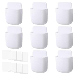 8 stuks Zelfklevende Wandhouder voor Afstandsbedieningen – ABS Organizer voor Smartphones, Pennen, Brillen en Kleine Voorwerpen, Ruimtebesparend, Geen Boren Nodig, Voor Woonkamer, Slaapkamer en Kantoor — thumbnail 1