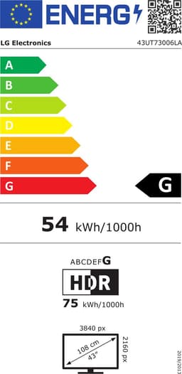 LG 43UT73006LA - 43 inch - 4K LED - 2024 - Buitenlands model — thumbnail 2