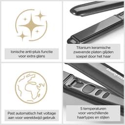 BABYLISS Titanium Shine Stijltang ST620E Stijltang Grijs — thumbnail 2
