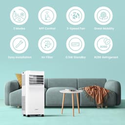 Mobiele Airco - Verkoeler Ventilator - Ruimte Koelen - App Bediening - 7000 BTU - Wit — thumbnail 3