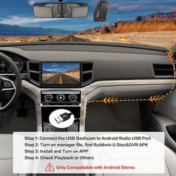 USB Android 1080P Auto Dash Cam Videorecorder ADAS Auto HD Recorder — thumbnail 5