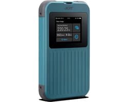 Acer Connect M4 - Portable Mifi Router - Mobiele Hotspot - 5G - WiFi 6 - Dual-band - Nano SIM - SIMO - inclusief 20 GB - tot 16 apparaten - ideaal voor onderweg of op de camping