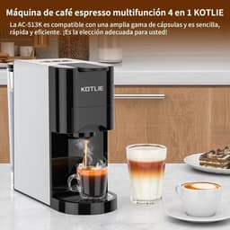 Capsule Koffiezetapparaat - Eenkopsmachine Espresso - Thuis Koffie Zetten - 4-in-1 Functionaliteit - 800 ml Tank - Zwart — thumbnail 4