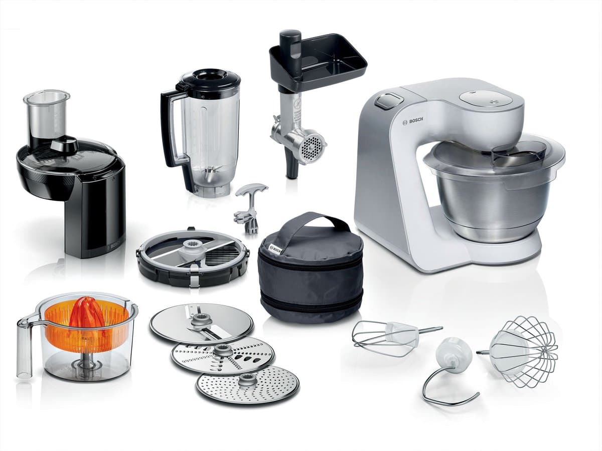 Bosch MUM 5 - MUM58251 - Serie 4 - Keukenmachine - 1000 W - Wit - Zilver — afbeelding 1
