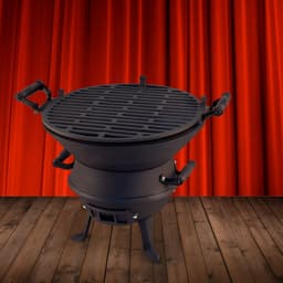 Potkachel Houtskoolbarbecue - 35 cm - Gietijzer — thumbnail 1