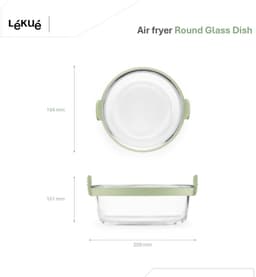 Lékué Airfryer Ovenschaal ø 20 cm - Glas - Transparent — thumbnail 7