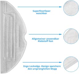 Robotstofzuiger accessoire set - voor Roborock S7 Pro Ultra/Roborock S7 MaxV Ultra - 1 rolborstel, 1 zelfreinigende borstel, 2 HEPA-filters, 4 zijborstels, 4 doekjes, 4 stofzakken - 16 stuks - Stofzuiger Vervangingsset — thumbnail 5