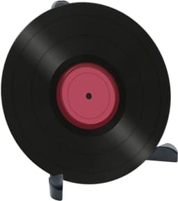 Purepeak LP Houder - Vinyl Rek - LP Standaard - Opbergsysteem - Platenhouder - Zwart — thumbnail 1