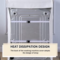 Beschermhoes voor wasmachine en droger (Love, XXL (12,5 kg)) — thumbnail 4