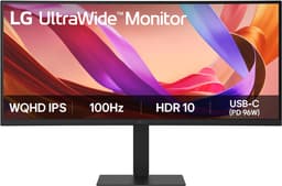 LG 34U650A-B - Utrawide QHD IPS Monitor - USB-C 96W - RJ45 - 100hz - 34 inch — thumbnail 1