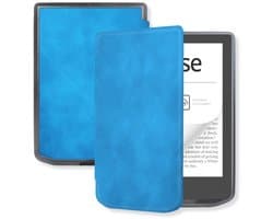 Lunso PocketBook Verse / Verse Pro / Verse Color Slim hard case hoes (6 inch) - sleepcover - Lichtblauw
