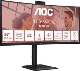 AOC CU34E4CW - QHD Ultrawide Monitor - Webcam - 5 Jaar garantie - 34 inch — thumbnail 5