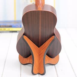 Houten Ukulele Stand - Vouwbare Vloer Ukulele Stand - Stabiel Plaatsen en Beschermen van Ukulele - Ruimtebesparend en Gemakkelijk Op te Slaan — thumbnail 5