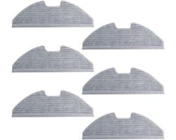 Dweilpad - geschikt voor Eufy Robovac G10 G30 Hybrid - Reserveonderdelen - vervangingskoppen - machinewasbaar - herbruikbare - Grijs - 6 stuks