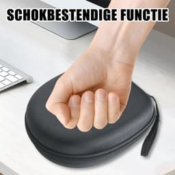 longziming -Koptelefoontas EVA – Duurzaam, Schok- en Drukbestendig met Zachte Binnenvoering, Compact & Ergonomisch – Bescherming voor Koptelefoons en Accessoires — thumbnail 2