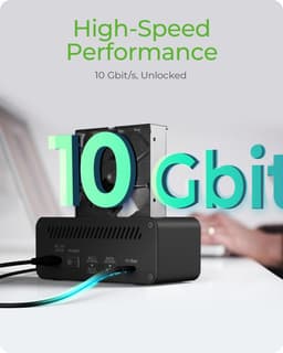 ICY BOX IB-2924MSCL-C31 Kloon- & Docking Station voor 2,5"/3,5" SATA & M.2 NVMe SSD – USB 3.2 Gen 2 Type-C®, tot 10 Gbit/s, one-touch stand-alone kloonfunctie, 3 gelijktijdige schijven, LED-status, plug & play — thumbnail 3